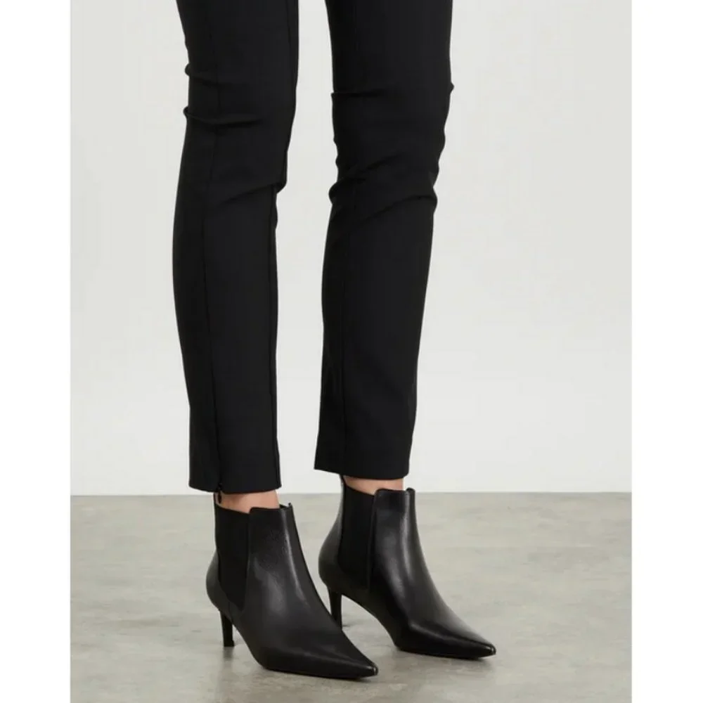 💕ANINE BING💕 Stevie Boots ~ Black Leather 37 New Without Box - Picture 9 of 16